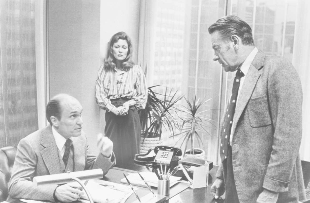 „Network“ (1976): Robert Duvall, Faye Dunaway und William Holden (von links)