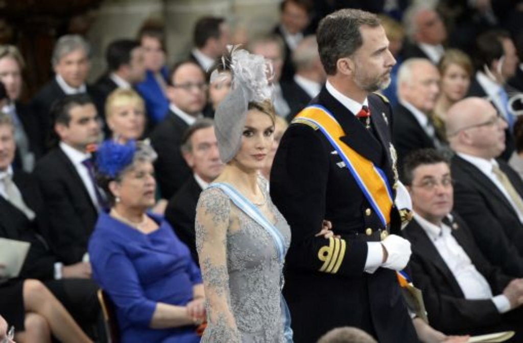 Spaniens Kronprinz Felipe und seine Frau Letizia