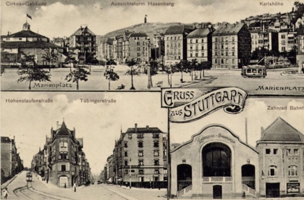 Marienplatz im Stuttgarter Süden 1918