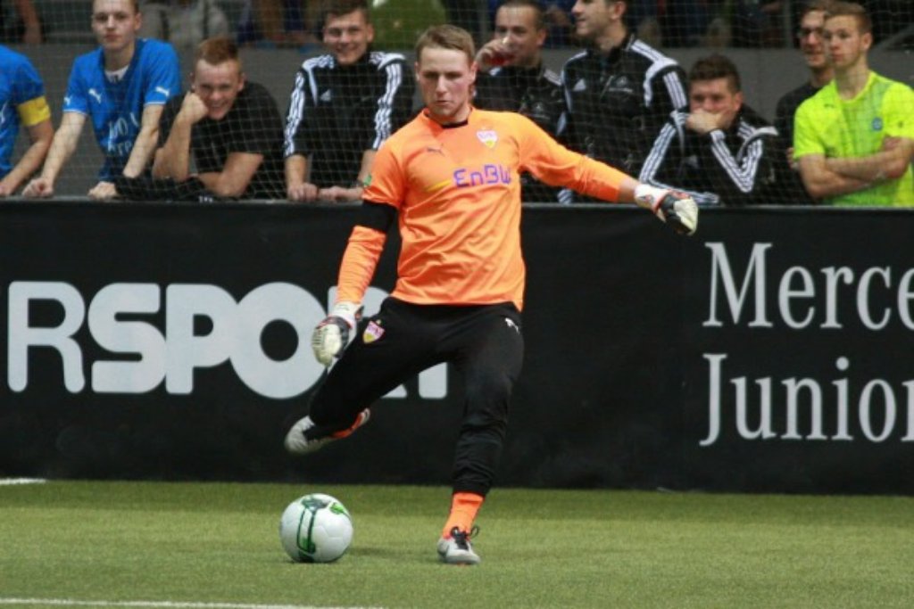 Torhüter Marius Funk vom VfB Stuttgart.