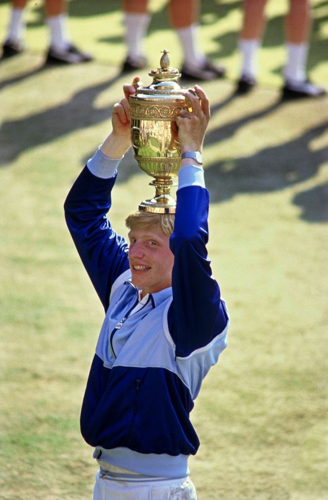 Zimmer war bei Beckers erstem Wimbledon-Erfolg 1985 hautnah dabei ...