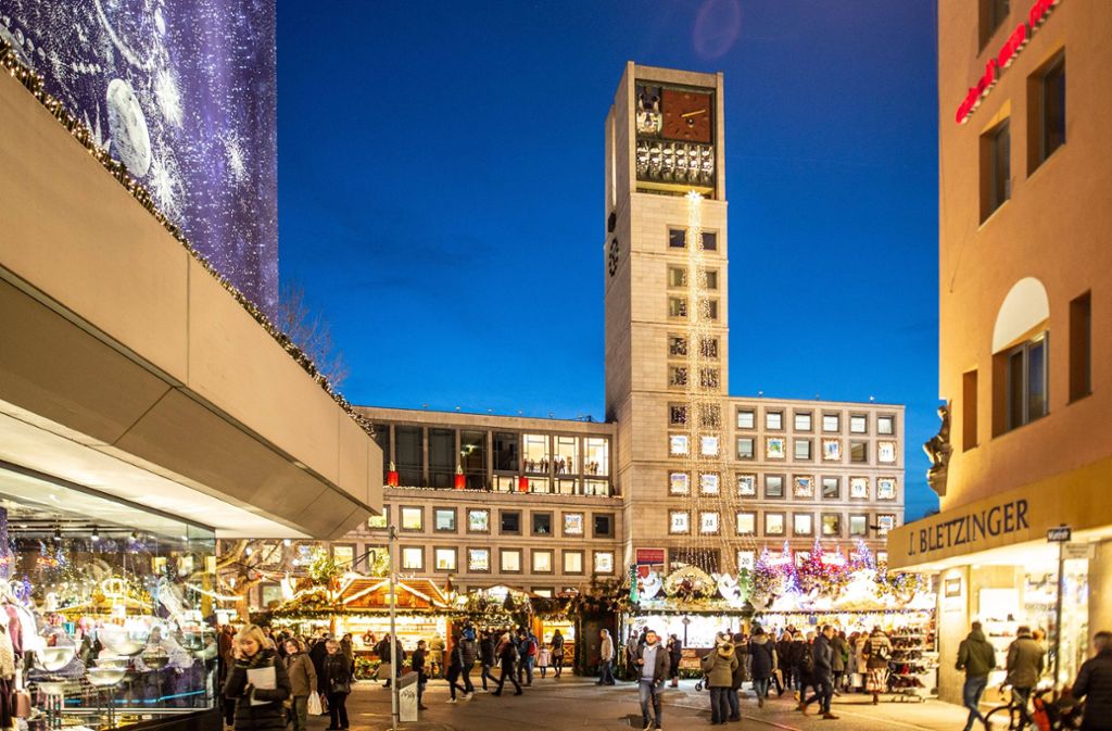 Mit einer reinen Standfläche von rund 4.200 Quadratmetern zählt der Stuttgarter Weihnachtsmarkt zu den größten in Deutschland.