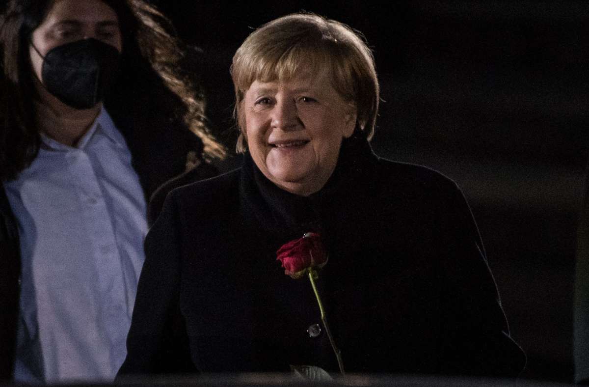 Weitere Eindrücke des Zapfenstreichs für Angela Merkel.
