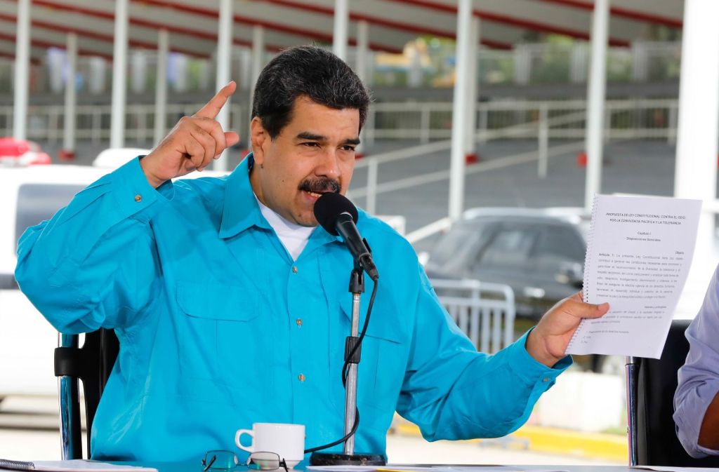Staatschef Nicolás Maduro Foto: AFP