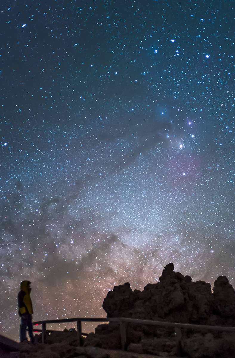 Unendliche Weiten eröffnet der Blick in den Sternenhimmel über der Kanareninsel La Palma.