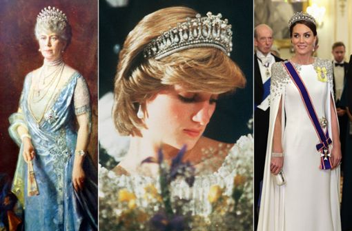 Von Queen Mary in Auftrag gegeben, von Diana berühmt gemacht, von Kate geliebt: Die „Lover’s Knot Tiara“. Foto: Imago/UIG/PA Images/i Images