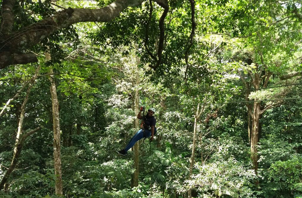 Dschungel-Erkundungen mit Helm und Hollaröhdulliöh: die „Adrena-Line Zipline Tour“