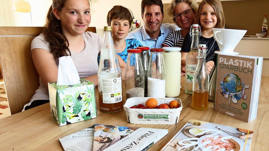Plastikvermeidung in Stuttgart-Rohr: Plastikvermeidung: Eine Familie sucht Gleichgesinnte