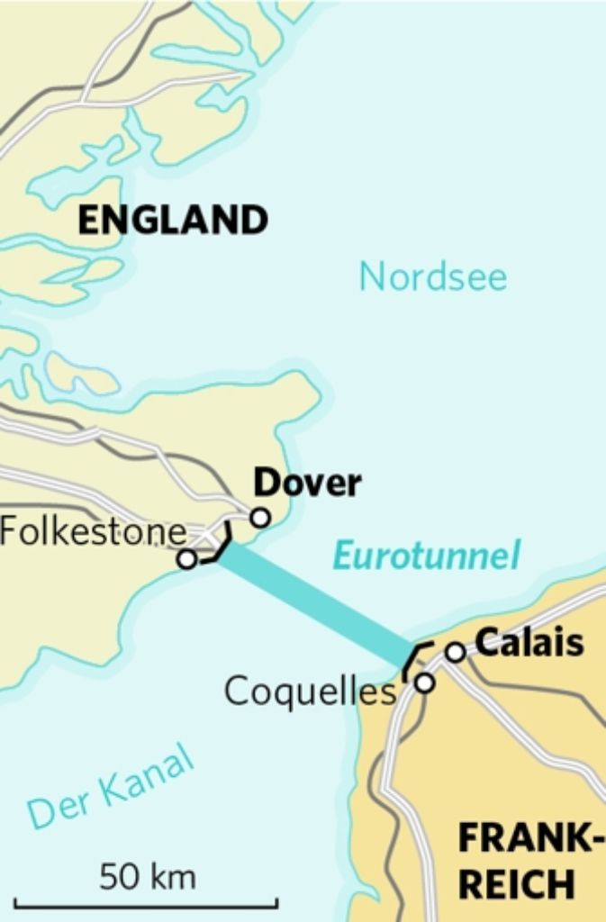 Da die in Calais lebenden Flüchtlinge nach Großbritannien wollen, will nun auch London für den Ausbau der Anlagen auf französischer Seite Sorge tragen. Premier David Cameron sagte, Großbritannien werde Frankreich mit noch mehr Sicherheitszäunen und Spürhunden unterstützen, um die Zufahrt zum Eurotunnel in Calais besser zu sichern.