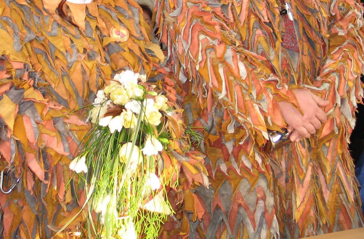 Einmal ein Narr, immer ein Narr: 2007 gab es in Leinfelden sogar eine Hochzeit im Rebhehle-Häs.