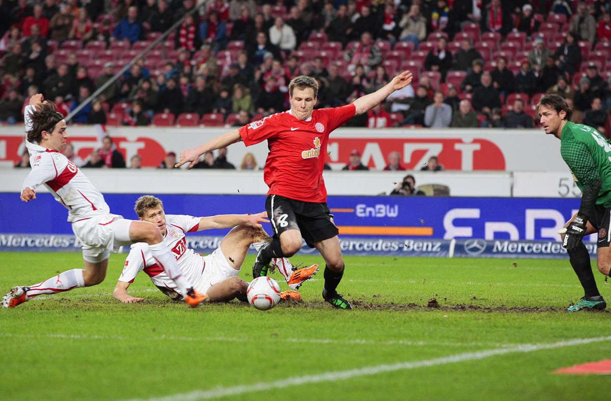 Martin Harnik (li.) erzielte im Januar 2011 das 1:0 für den VfB Stuttgart gegen den 1. FSV Mainz 05. In unserer Bildergalerie: Weitere Fotos aus dem damaligen Duell.