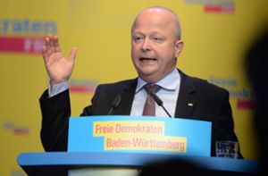 „Acht plus X“, sei das Wahlziel, sagt FDP-Landeschef Michael Theurer Foto: dpa