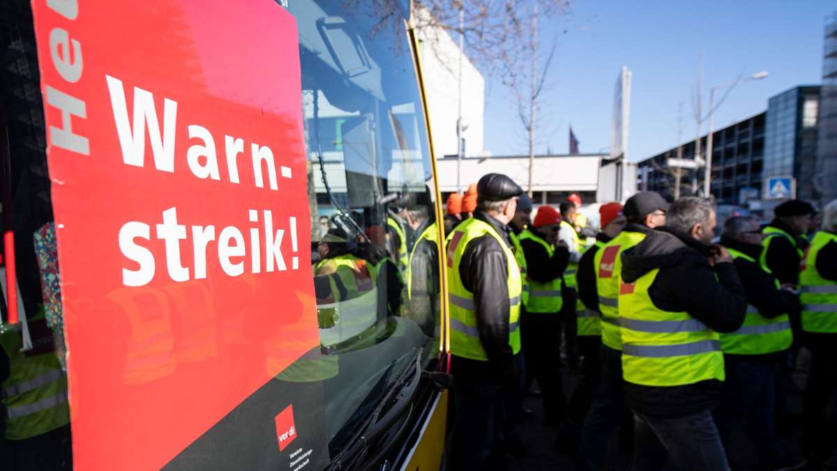  Die Gewerkschaft Verdi hat die Beschäftigten privater Omnibusunternehmen zu einem dreitägigen Arbeitskampf aufgerufen. Welche Linien in und um Ludwigsburg sind betroffen? 