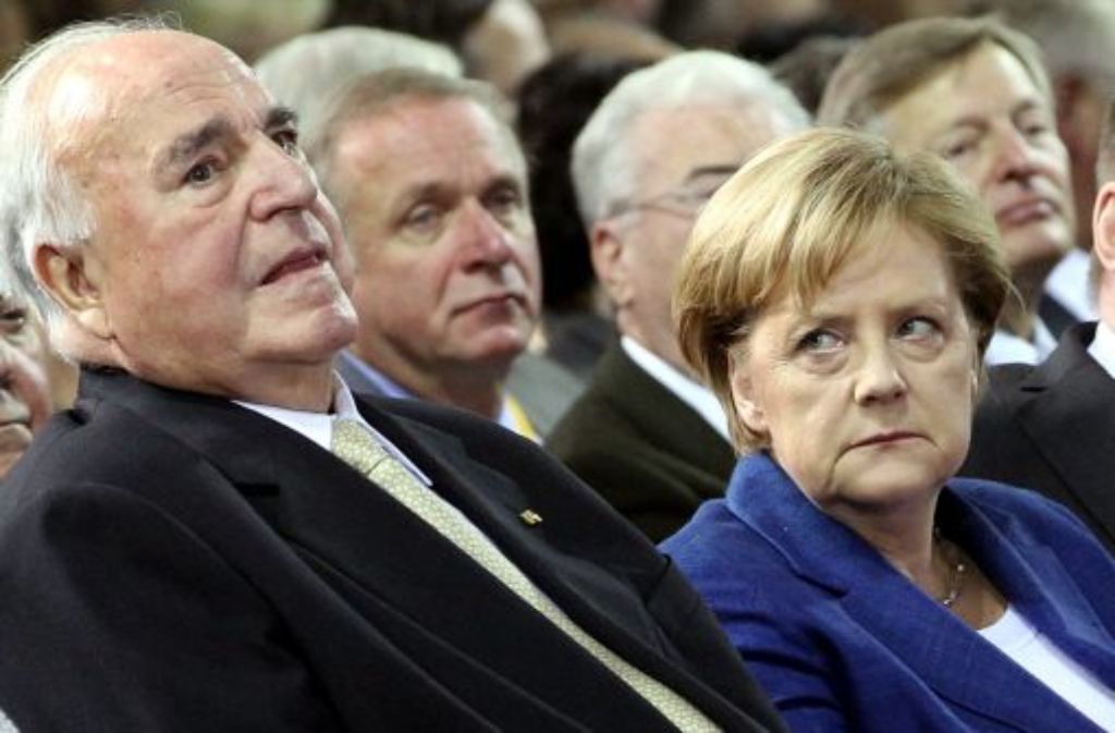 ...doch die guten alten Zeiten sind vorbei. Kohl übt harte Kritik an seiner Nachfolgerin.