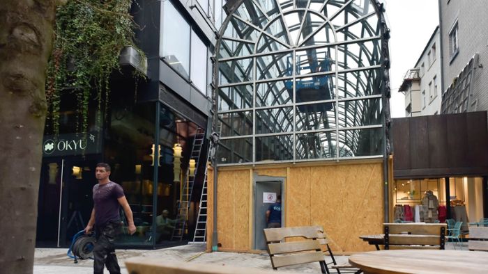 Calwer Passage in Stuttgart: Läden und  Restaurants stehen  vor der Eröffnung