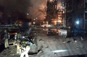 Am Tag danach in Tarragona: Ursache der Explosion in der Chemiefabrik muss noch geklärt werden. Foto: dpa-Bildfunk