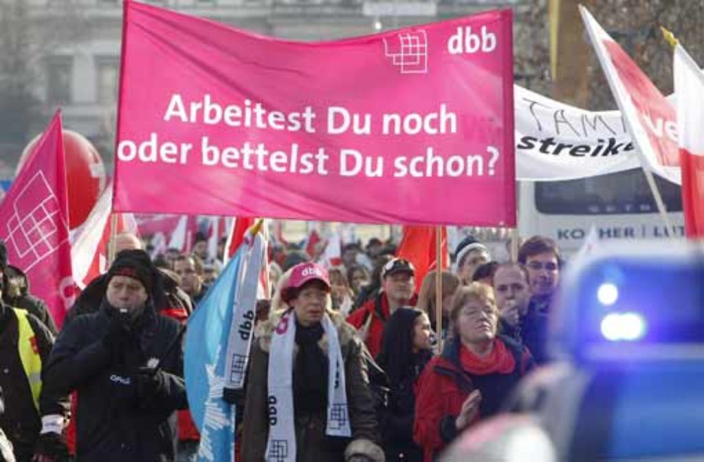Wunderschne Verdi Stuttgart Streik Fotos
