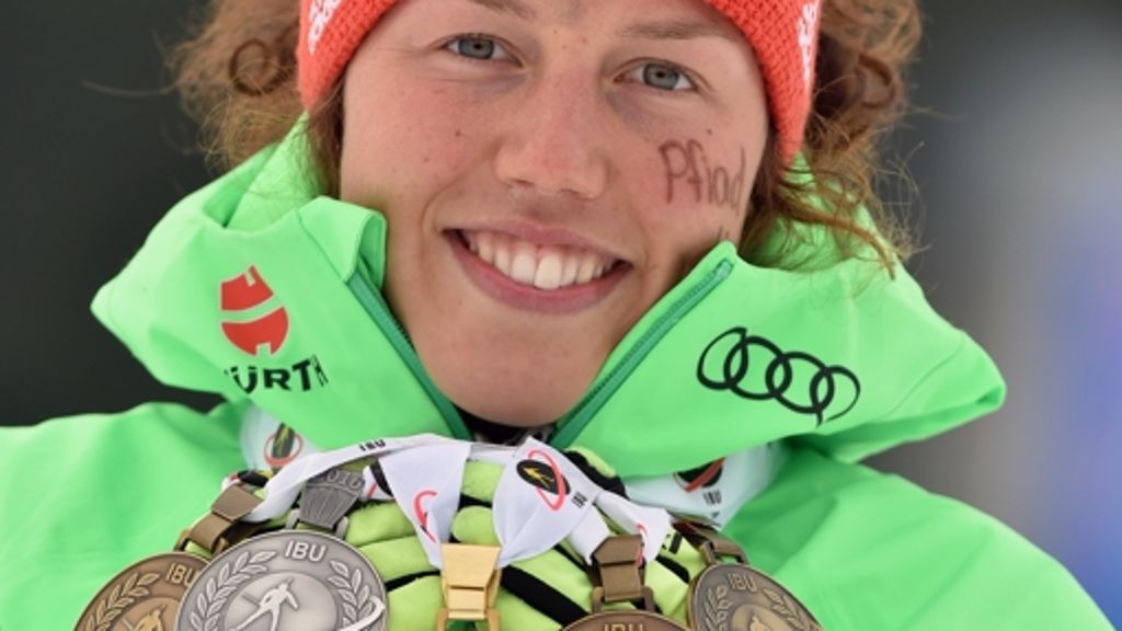 Biathlon: Dahlmeier macht Medaillen-Satz komplett