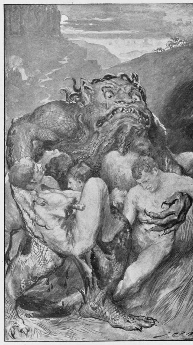 Grendel: Eine monströse Gestalt aus der frühen angelsächsischen Heldenepik. Im Epos „Beowulf“ (entstanden 700 bis 1000 n. Chr.) ist Grendel nebst Mutter und einem Drachen Gegenspieler des Helden.