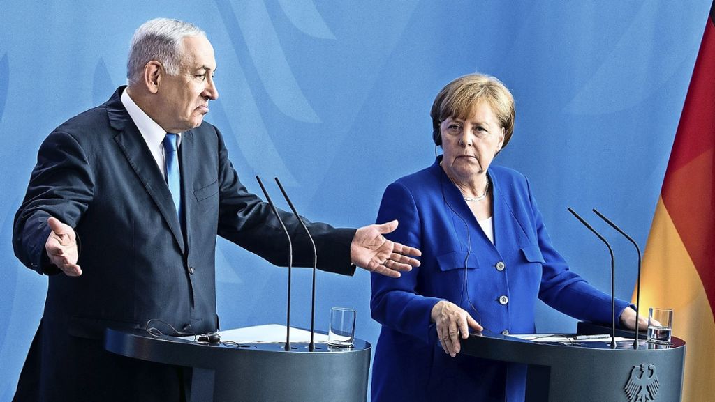  Beim Umgang mit dem Iran kommen Kanzlerin Merkel und Israels Premier Netanjahu weiter nicht überein. Aber es gibt auch eine versöhnliche Geste. 