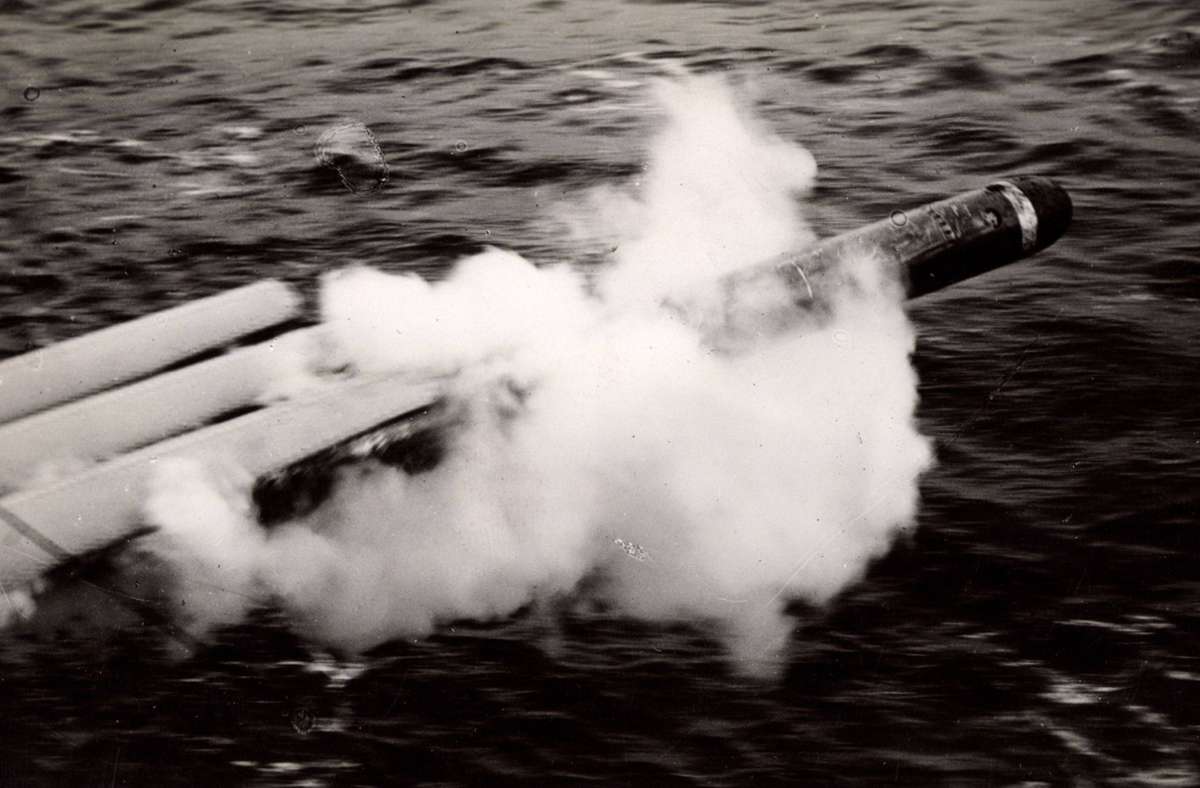 Abschuss eines Torpedos