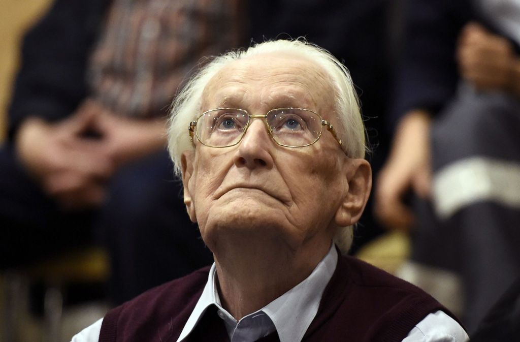 Der frühere SS-Mann Oskar Gröning im Gericht. Foto: AFP
