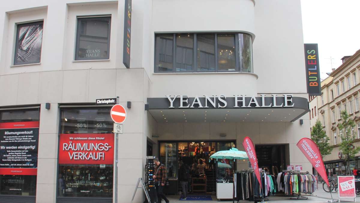 Handel in Stuttgart: Yeans Halle und Butlers schließen