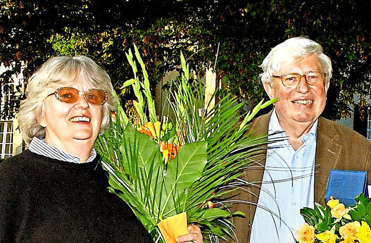 2007: Barbara und Gerhard Ertl am Tag der Preisverkündung Foto: /privat