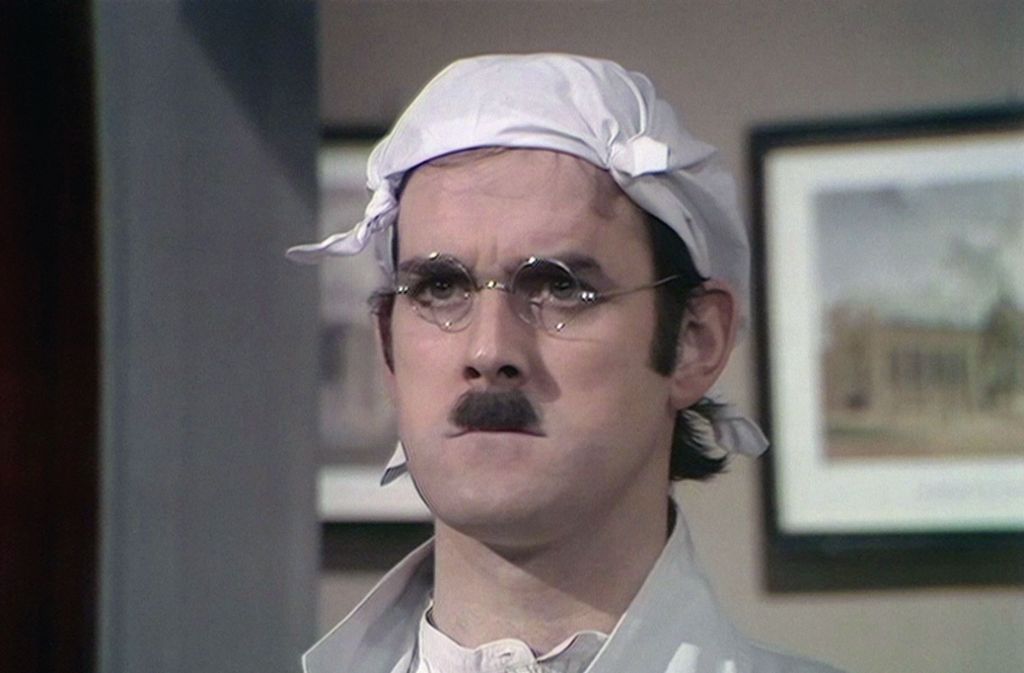 John Cleese in „Monty Python’s Flying Circus“.
