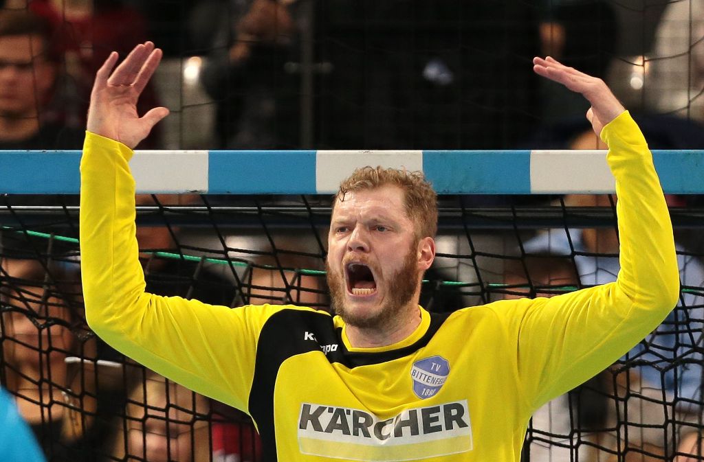 TVB-Torhüter Jogi Bitter will auch gegen den HC Erlangen ein starken Rückhalt für die Stuttgarter sein.