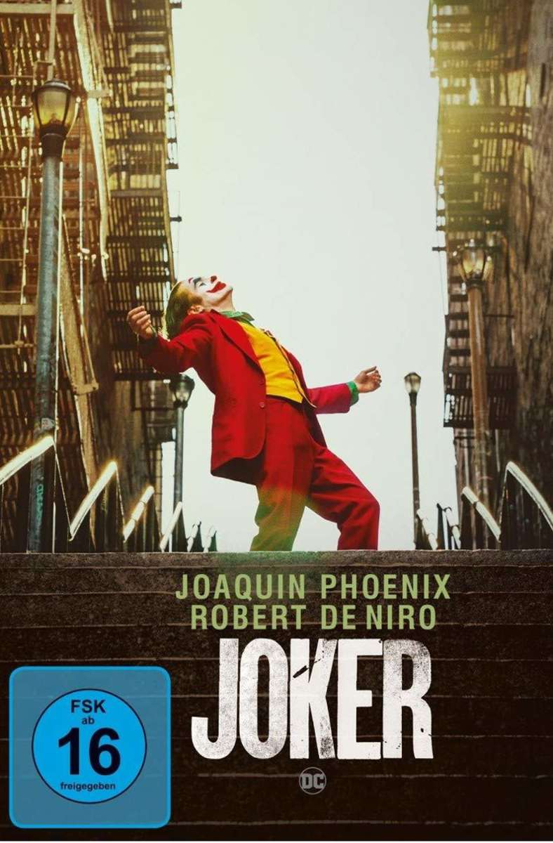Joker. Regie: Todd Phillips. Warner DVD/Blu-Ray. 117 Minuten. Ca. 9/12 Euro. Joaquin Phoenix wächst über sich hinaus als gedemütigter Verlierer Arthur Fleck, der sich zum monströsen Rächer der Unterprivilegierten wandelt. (ha)