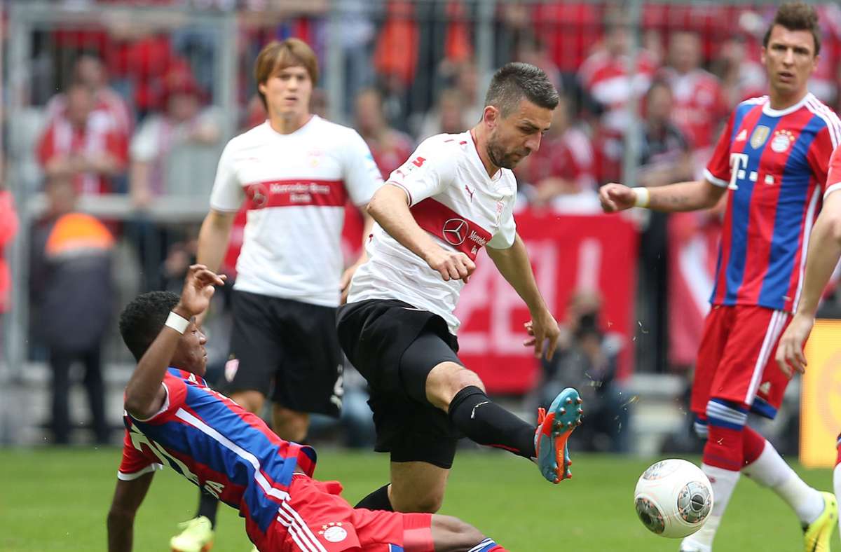 34. Spieltag Saison 2013/2014: So wie drei Jahre zuvor war der VfB Stuttgart lange in höchster Abstiegsnot, rettete sich jedoch am 33. und vorletzten Spieltag rechnerisch. So schmerzte es nur bedingt, dass das Team von Huub Stevens im letzten Spiel – mal wieder beim FC Bayern – in der 90. Minute das 0:1 durch Pizarro kassierte.