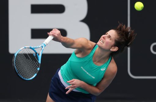 Titelverteidigerin Julia Görges musste sich gegen die ehemalige Weltranglisten-Erste Caroline Wozniacki aus Dänemark geschlagen geben. Foto: AFP/MICHAEL BRADLEY