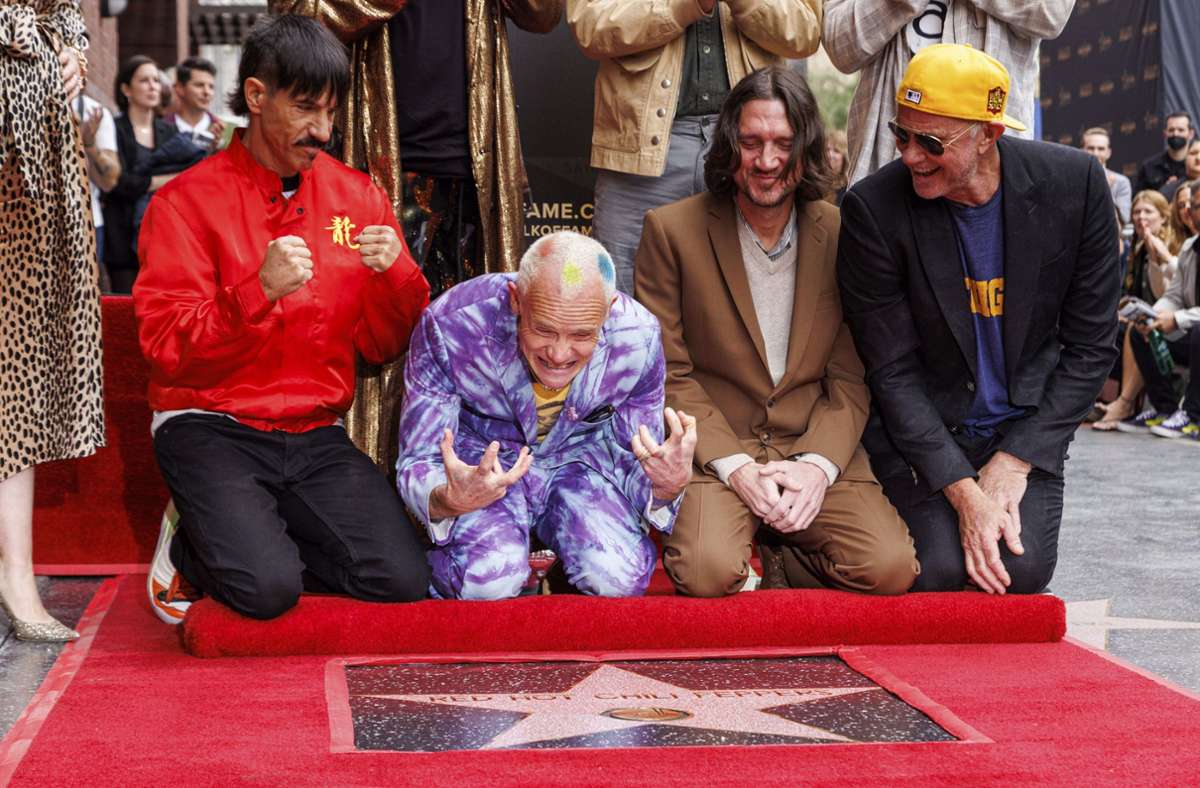Von links: Anthony Kiedis, Flea, John Frusciante und Chad Smith