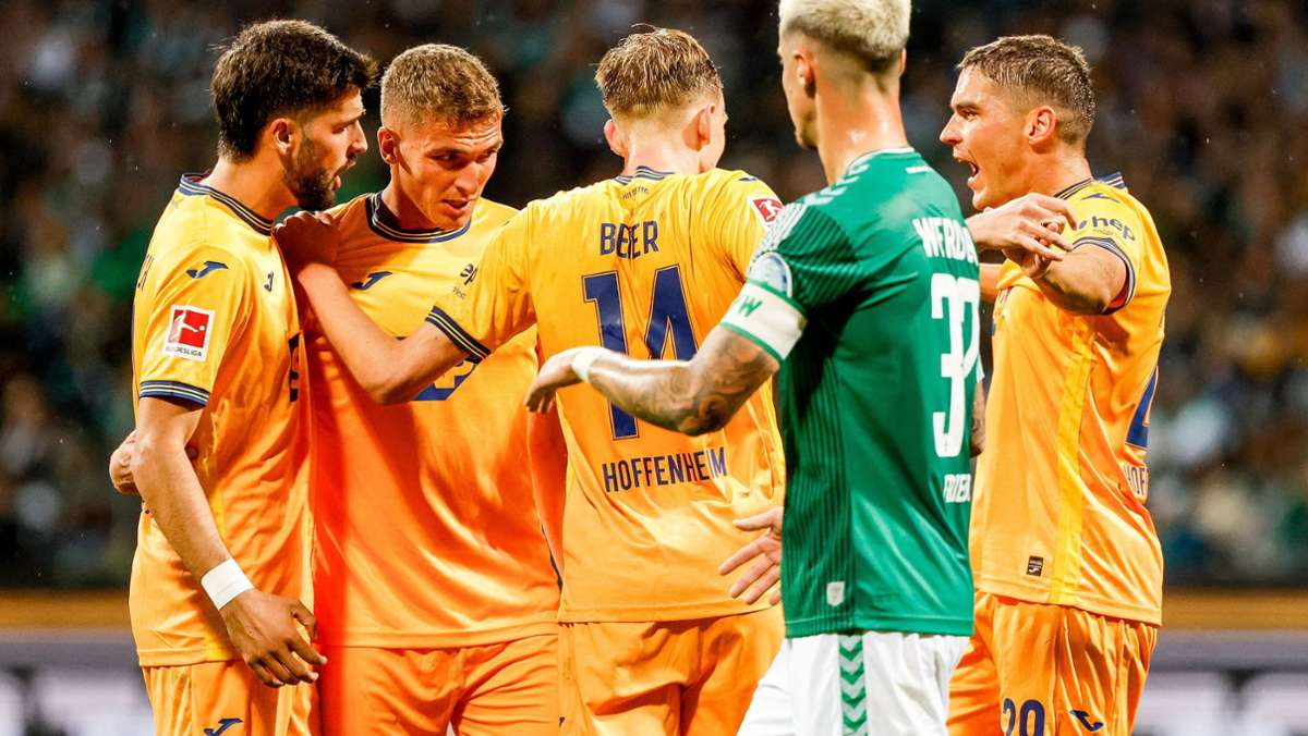 Fußball-Bundesliga: Werder verliert gegen Hoffenheim