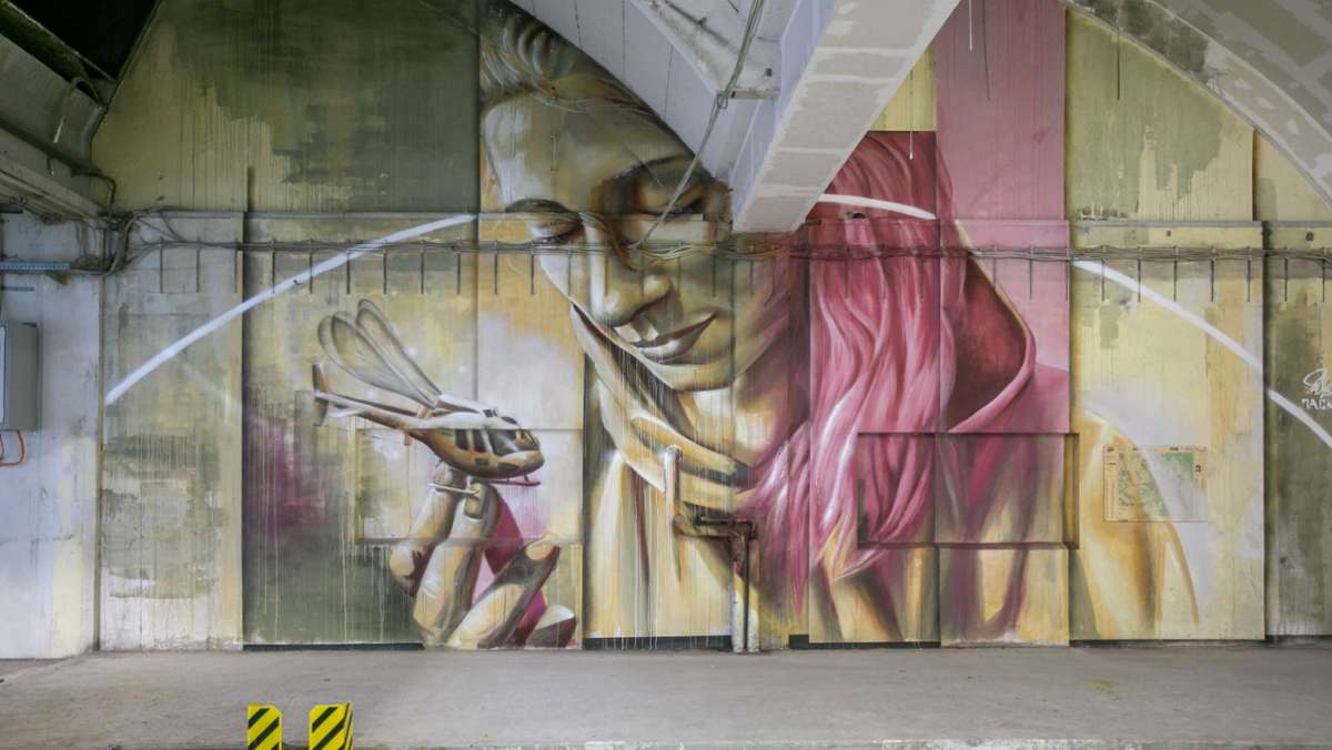Graffiti-Aktion in Esslingen: Von der Druckhalle zur Kunstgalerie