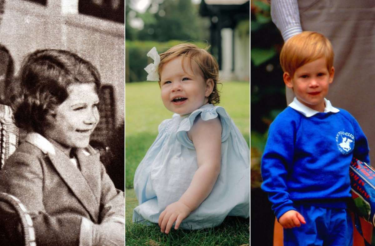 Die Familienähnlichkeit ist nicht zu übersehen: Lilibet (Mitte) sieht ihrem Vater Harry ähnlich, aber auch ihrer Urgroßmutter Elizabeth (links).