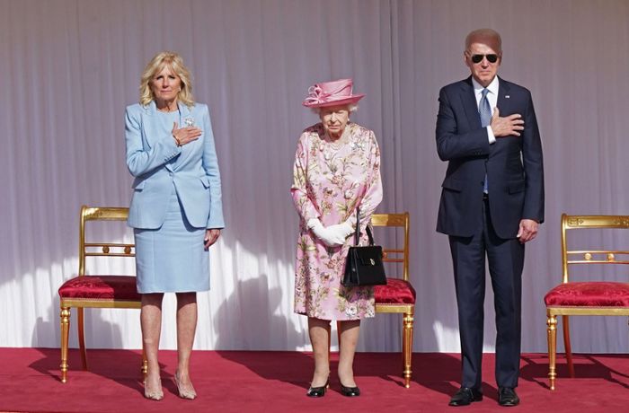 Queen Elizabeth II. empfängt Joe Biden und First Lady Jill