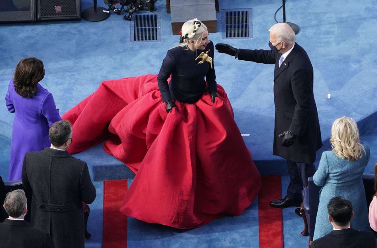Lady Gaga und Joe Biden