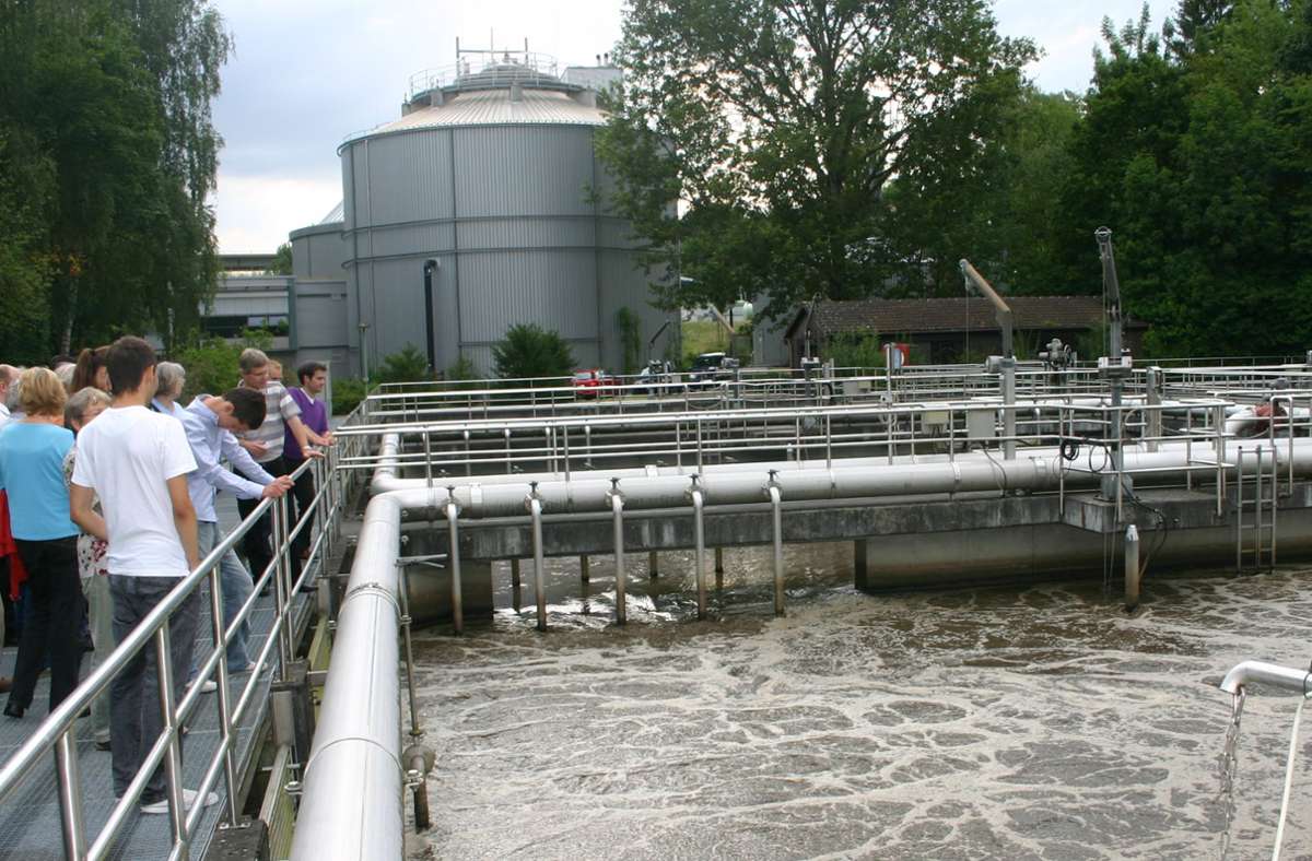 Im Klärwerk Möhringen werden täglich bis zu 19 000 Kubikmeter Abwasser aus dem südlichen Teil Stuttgarts und aus Leinfelden-Echterdingen gereinigt. Foto: Kai Müller