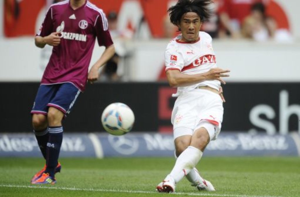 Okazaki hat bisher ein Saisontor (beim 3:0 gegen Schalke 04) erzielt.