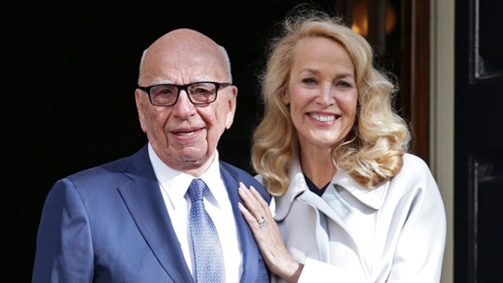 Hochzeit in Blau: Rupert Murdoch heiratet Ex-Model Jerry Hall