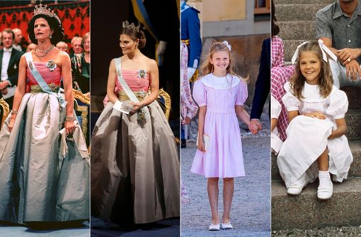 Die schwedischen Royals machen es vor: Kronprinzessin Victoria borgt sich gern Kleider ihrer Mutter und steckt ihre Tochter Estelle in Kleider, die sie selbst einst trug. Foto: Imago/Mary Evans/PPE/TT