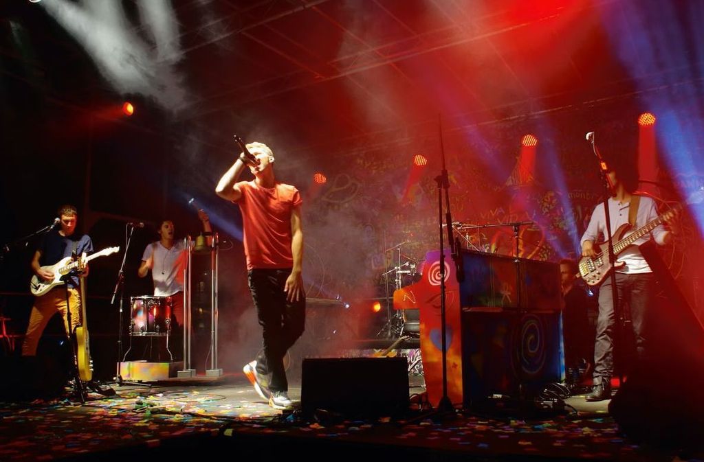 Die Tribute to Coldplay Band "Viva La Vida" entert die Bühne auf dem "Strohländle 2019" am xxxx