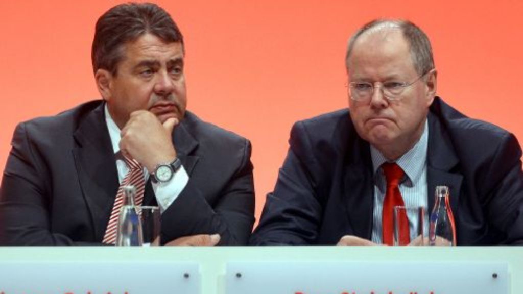 Steinbrück vs. Gabriel: SPD erklärt Führungsstreit für beendet