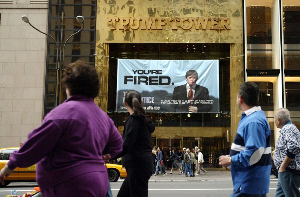Von 2004 bis 2015 moderiert Donald Trump die Reality-TV-Serie „The Apprentice“.