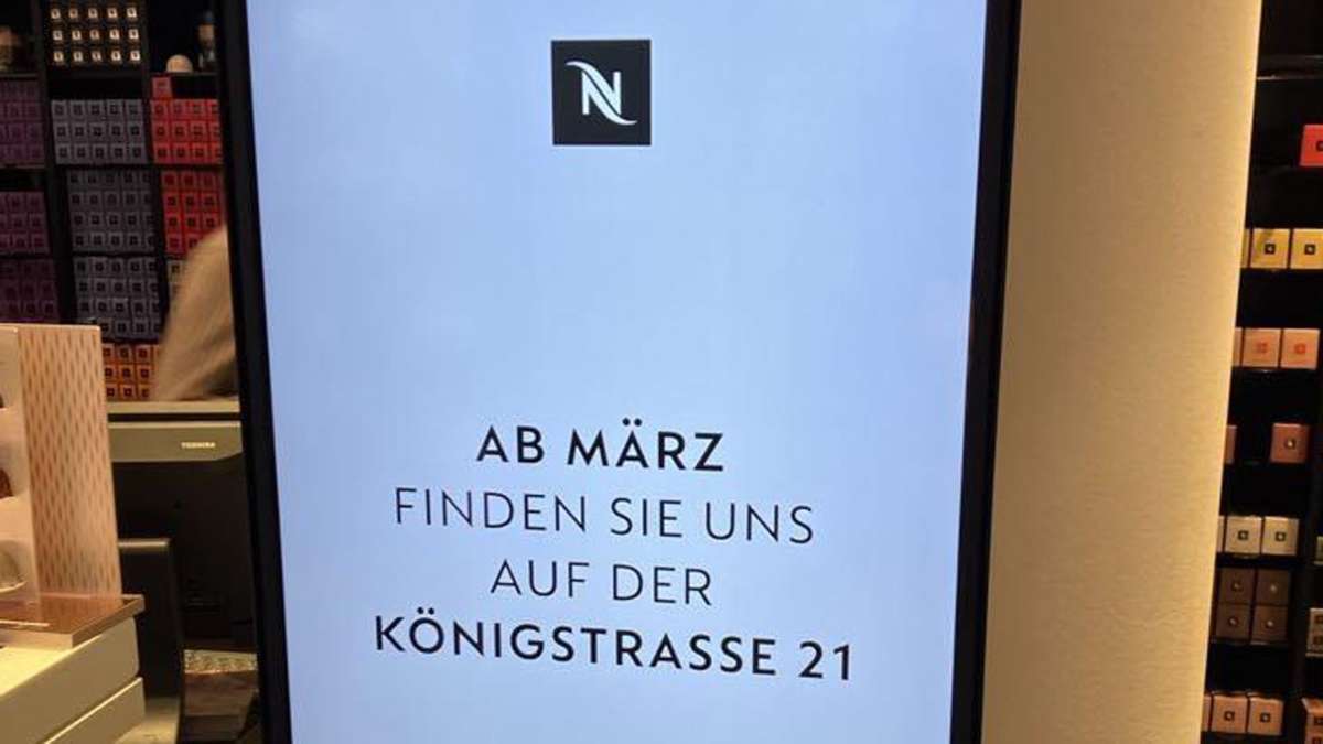Einzelhandel in Stuttgart: Nespresso verlässt den Marktplatz