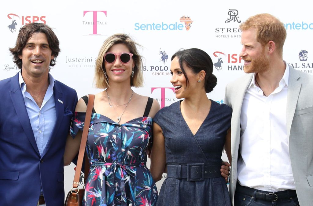 Prinz Harry und Herzogin Meghan werden in ihrem Engagement für „Sentebale“ von dem argentinischen Polospieler Ignacio Figueras und seiner Frau Delfina unterstützt.