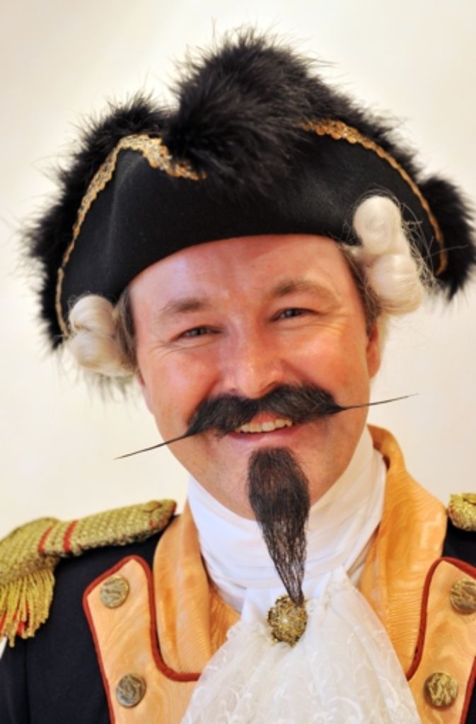 Erwin Butsch nimmt mit seinem Bart in der Kategorie Musketier bei den internationalen deutschen Bartmeisterschaften teil.