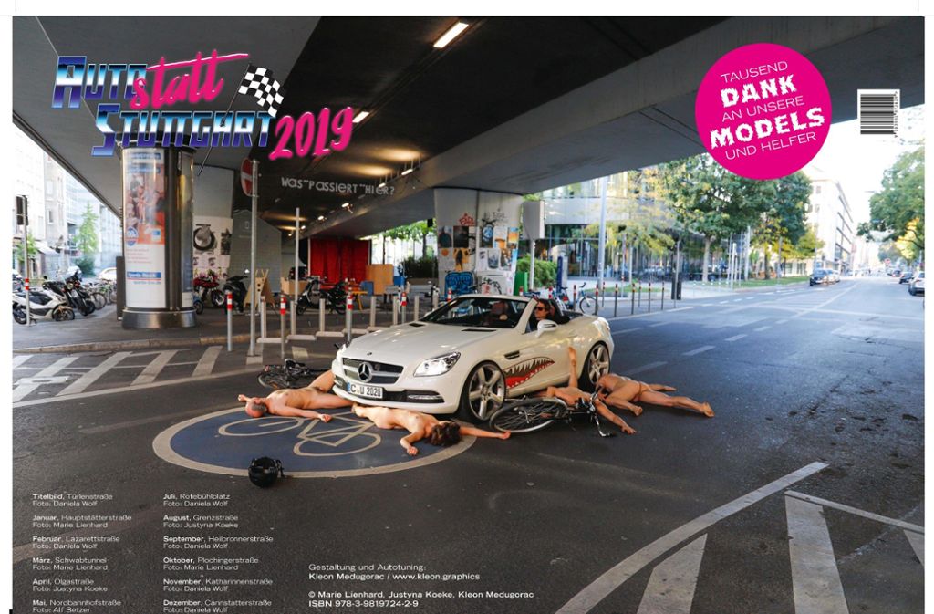 Titel des neuen Nacktkalenders: „Auto statt Stuttgart“-